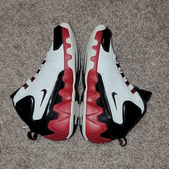 Nike Flight Shox Youth 2004 Blk White Red 040709 Size 5Y Sneakers 309649-161 - Picture 10 of 12